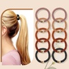 image:imageFORENEE 10Pcs Braided Hair Ties for Thick Hair  Black  Stretchy braided bands offer secure hold for thick hair gold beads suit ponytails daily styling workouts and wrist wear1Neutral
