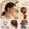 image:imageFORENEE 10Pcs Braided Hair Ties for Thick Hair  Black  Stretchy braided bands offer secure hold for thick hair gold beads suit ponytails daily styling workouts and wrist wear3Beautiful Girlfriends