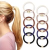 image:imageFORENEE 10Pcs Braided Hair Ties for Thick Hair  Black  Stretchy braided bands offer secure hold for thick hair gold beads suit ponytails daily styling workouts and wrist wear25Classic Dinner20Pcs
