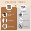 image:imageFORENEE 10Pcs Braided Hair Ties for Thick Hair  Black  Stretchy braided bands offer secure hold for thick hair gold beads suit ponytails daily styling workouts and wrist wear8Khaki