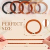 image:imageFORENEE 10Pcs Braided Hair Ties for Thick Hair  Black  Stretchy braided bands offer secure hold for thick hair gold beads suit ponytails daily styling workouts and wrist wear1Neutral