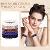 image:imageFORENEE 10Pcs Braided Hair Ties for Thick Hair  Black  Stretchy braided bands offer secure hold for thick hair gold beads suit ponytails daily styling workouts and wrist wear17Classic Dinner Two