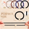 image:imageFORENEE 10Pcs Braided Hair Ties for Thick Hair  Black  Stretchy braided bands offer secure hold for thick hair gold beads suit ponytails daily styling workouts and wrist wear6Classic Dinner