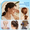 image:imageFORENEE 10Pcs Braided Hair Ties for Thick Hair  Black  Stretchy braided bands offer secure hold for thick hair gold beads suit ponytails daily styling workouts and wrist wear16Blue