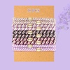 image:imageFORENEE 10Pcs Braided Hair Ties for Thick Hair  Black  Stretchy braided bands offer secure hold for thick hair gold beads suit ponytails daily styling workouts and wrist wear4Violet