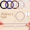 image:imageFORENEE 10Pcs Braided Hair Ties for Thick Hair  Black  Stretchy braided bands offer secure hold for thick hair gold beads suit ponytails daily styling workouts and wrist wear17Classic Dinner Two