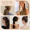 image:imageFORENEE 10Pcs Braided Hair Ties for Thick Hair  Black  Stretchy braided bands offer secure hold for thick hair gold beads suit ponytails daily styling workouts and wrist wear3Beautiful Girlfriends