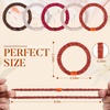 image:imageFORENEE 10Pcs Braided Hair Ties for Thick Hair  Black  Stretchy braided bands offer secure hold for thick hair gold beads suit ponytails daily styling workouts and wrist wear36Ember Glow
