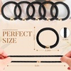 image:imageFORENEE 10Pcs Braided Hair Ties for Thick Hair  Black  Stretchy braided bands offer secure hold for thick hair gold beads suit ponytails daily styling workouts and wrist wear2Black