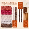 image:imageFORENEE 10Pcs Braided Hair Ties for Thick Hair  Black  Stretchy braided bands offer secure hold for thick hair gold beads suit ponytails daily styling workouts and wrist wear36Ember Glow
