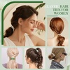 image:imageFORENEE 10Pcs Braided Hair Ties for Thick Hair  Black  Stretchy braided bands offer secure hold for thick hair gold beads suit ponytails daily styling workouts and wrist wear14Green