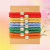 image:imageFORENEE 10Pcs Braided Hair Ties for Thick Hair  Black  Stretchy braided bands offer secure hold for thick hair gold beads suit ponytails daily styling workouts and wrist wear13Neon