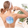 image:imageFORENEE Green and Purple Loofah on a Stick PE Mesh Back Scrubber  Soft PE mesh for rich lather and gentle cleansing waterresistant coated wood handle nonslip rubber grip and hanging loopPurple Blue White