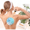 image:imageFORENEE Green and Purple Loofah on a Stick PE Mesh Back Scrubber  Soft PE mesh for rich lather and gentle cleansing waterresistant coated wood handle nonslip rubber grip and hanging loopBlue Green White