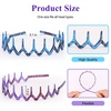 image:imageforenee Plastic Thin Skinny Comb Headbands for Women Black 4 Pack  NonSlip Comb TeethLlightweight HeadbandDIY craftsSports and Fitness Party Looks and Halloween CostumesMulticolor2