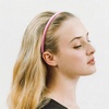 image:imageforenee Plastic Thin Skinny Comb Headbands for Women Black 4 Pack  NonSlip Comb TeethLlightweight HeadbandDIY craftsSports and Fitness Party Looks and Halloween CostumesPink