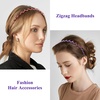image:imageforenee Plastic Thin Skinny Comb Headbands for Women Black 4 Pack  NonSlip Comb TeethLlightweight HeadbandDIY craftsSports and Fitness Party Looks and Halloween CostumesMulticolor2