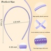 image:imageforenee Plastic Thin Skinny Comb Headbands for Women Black 4 Pack  NonSlip Comb TeethLlightweight HeadbandDIY craftsSports and Fitness Party Looks and Halloween CostumesPurple