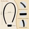 image:imageforenee Plastic Thin Skinny Comb Headbands for Women Black 4 Pack  NonSlip Comb TeethLlightweight HeadbandDIY craftsSports and Fitness Party Looks and Halloween CostumesBlack