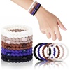 image:imageFORENEE 10Pcs Braided Hair Ties for Thick Hair  Black  Stretchy braided bands offer secure hold for thick hair gold beads suit ponytails daily styling workouts and wrist wear17Classic Dinner Two